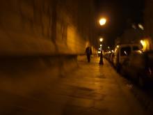 Paris Strasse in der Nacht