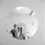 FVM_VM Self Portrait Round Mirror Repeating Image_©Vivian Maier_Maloof