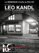 Plakat Ausstellung "Weinhaus" von Leo Kandl bei Plac'Art in Paris