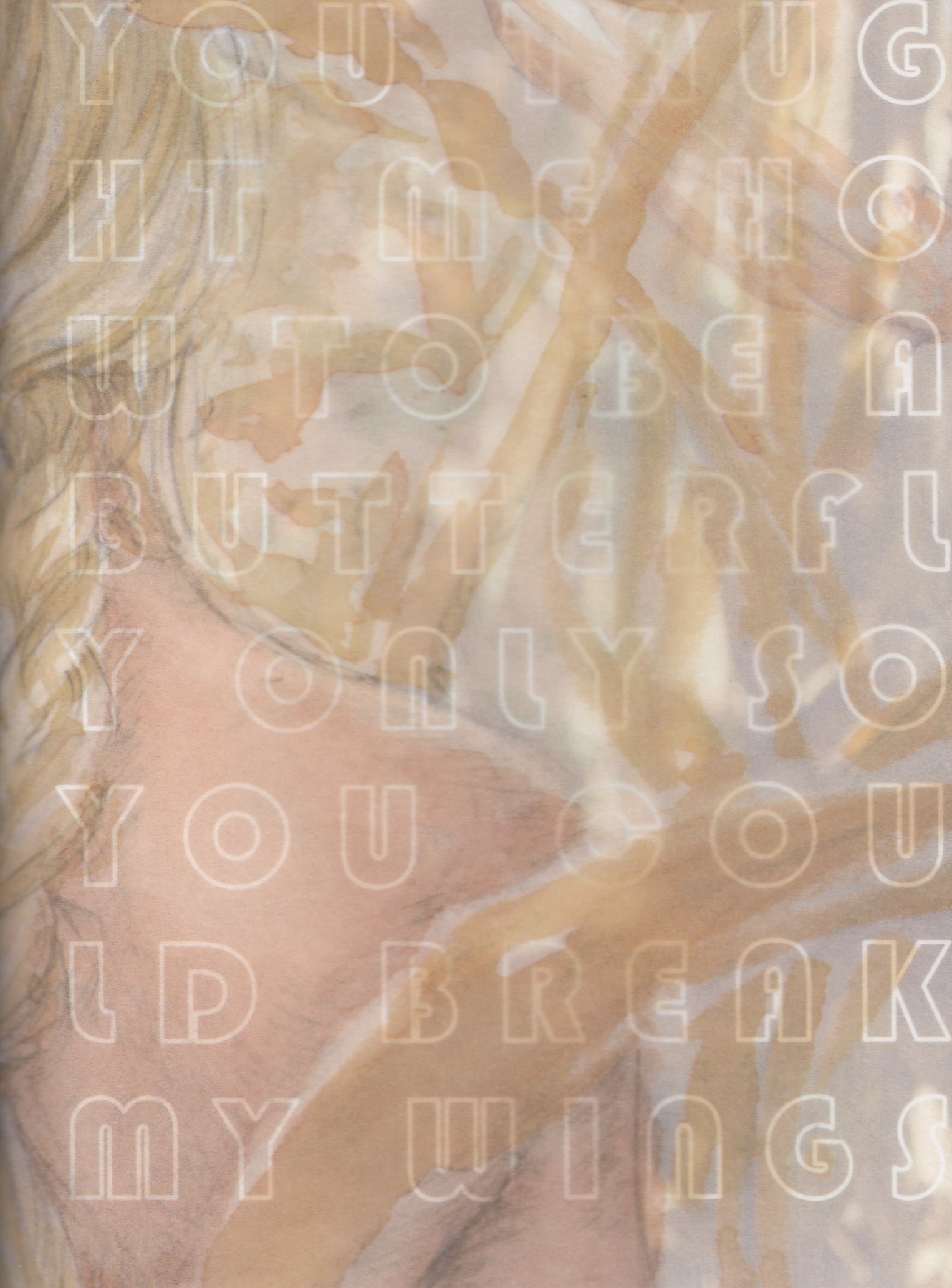 Sina Niemeyer : Für mich. You taught me how to be a butterfly only so you could break my wings