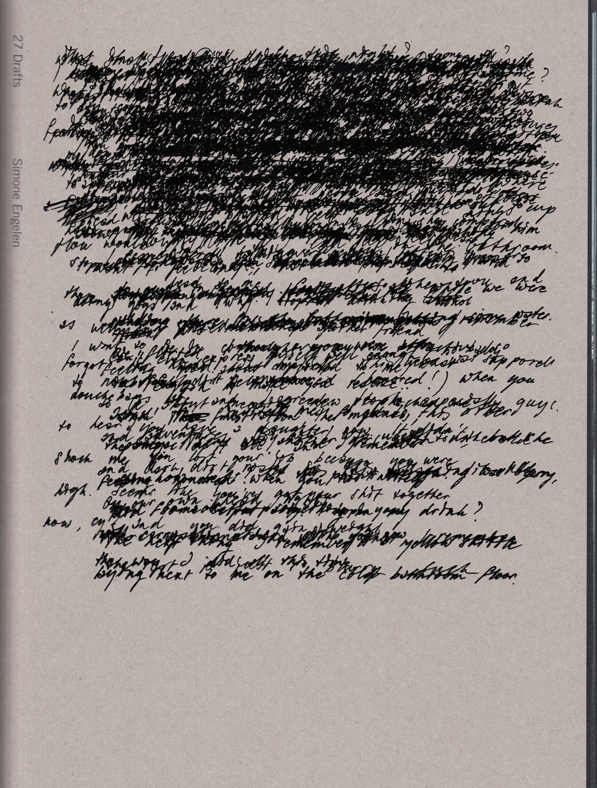 Simone Engelen : 27 Drafts