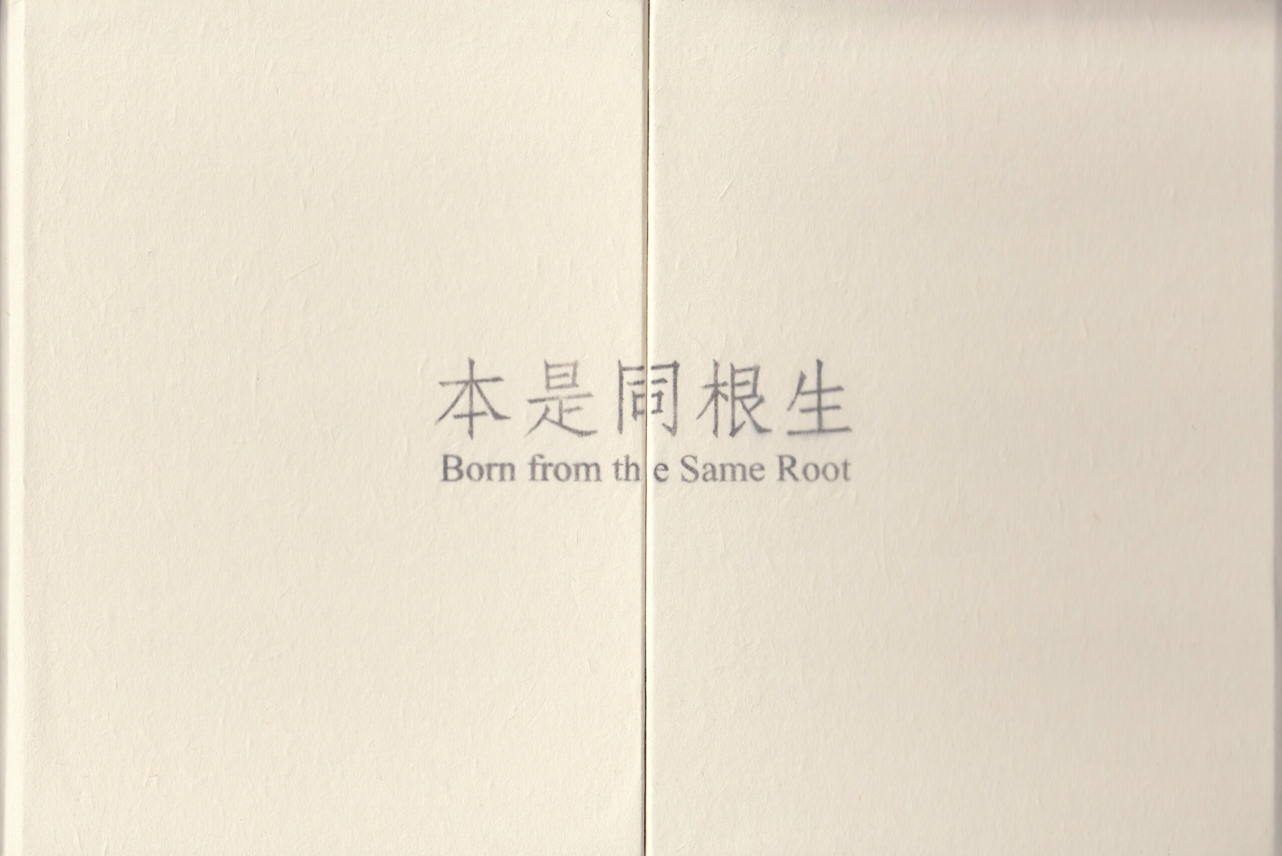Tsai Ting Bang : Born from the Same Root