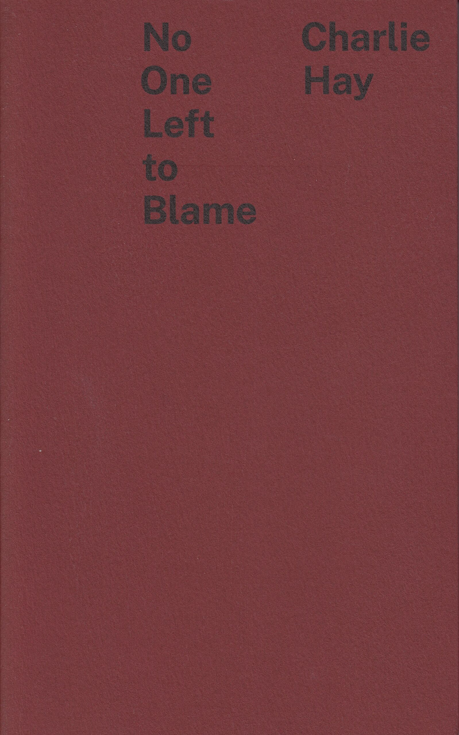 Charlie Hay : No One Left to Blame